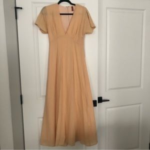 STAUD long yellow dress